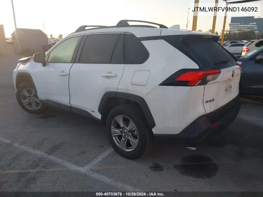 2022 Toyota Rav4 Le VIN: JTMLWRFV9ND146092 Lot: 40703676