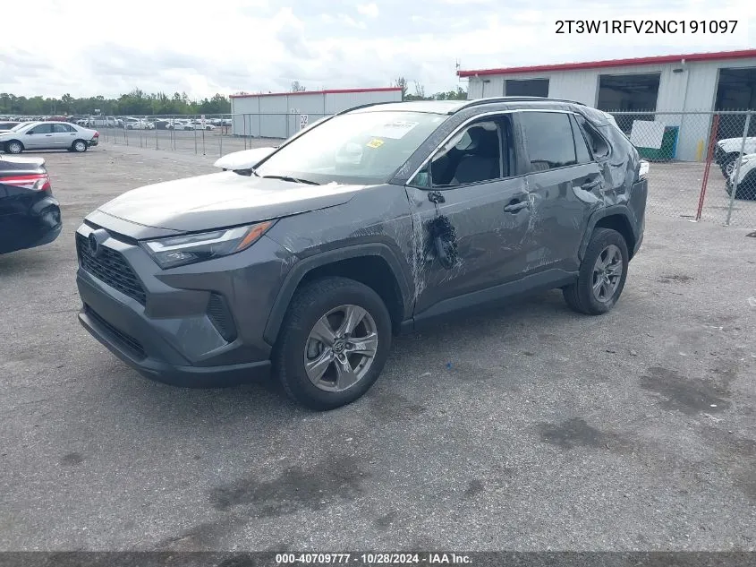 2022 Toyota Rav4 Xle VIN: 2T3W1RFV2NC191097 Lot: 40709777