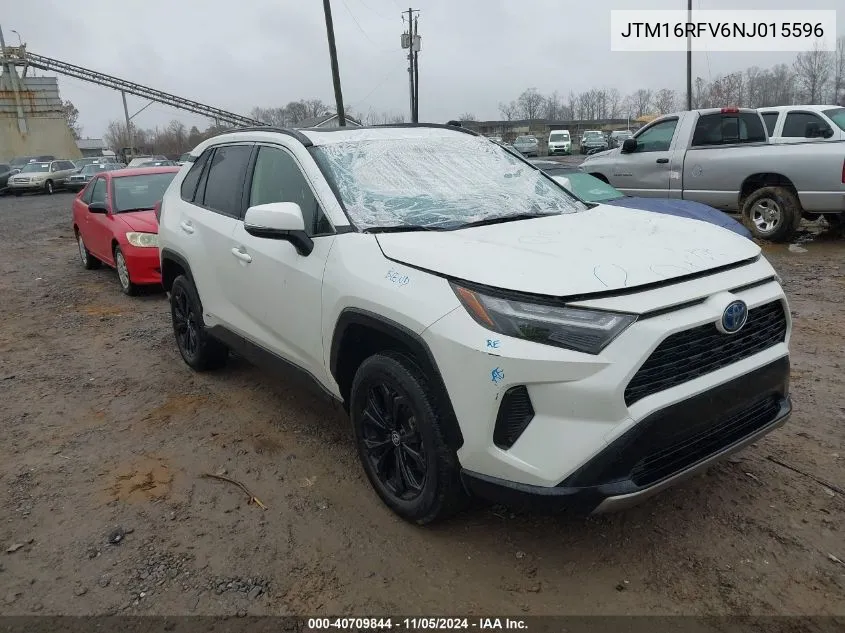 2022 Toyota Rav4 Hybrid Se VIN: JTM16RFV6NJ015596 Lot: 40709844