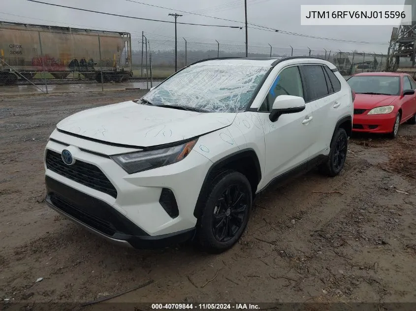 2022 Toyota Rav4 Hybrid Se VIN: JTM16RFV6NJ015596 Lot: 40709844