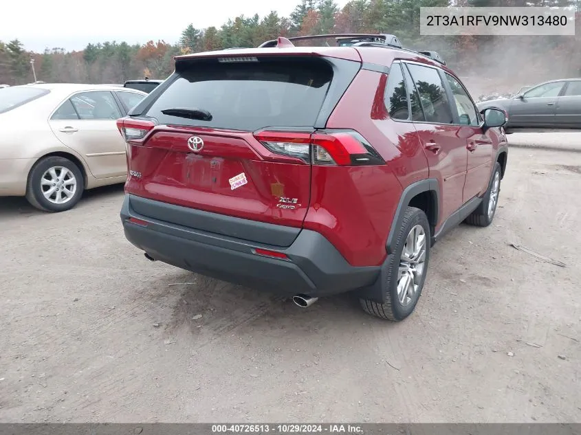 2022 Toyota Rav4 Xle Premium VIN: 2T3A1RFV9NW313480 Lot: 40726513