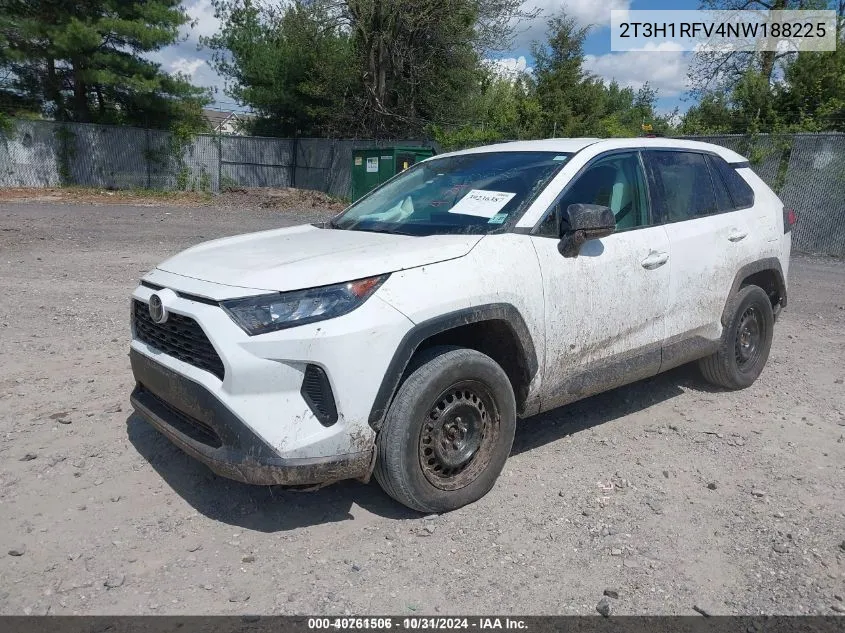 2022 Toyota Rav4 Le VIN: 2T3H1RFV4NW188225 Lot: 40761506