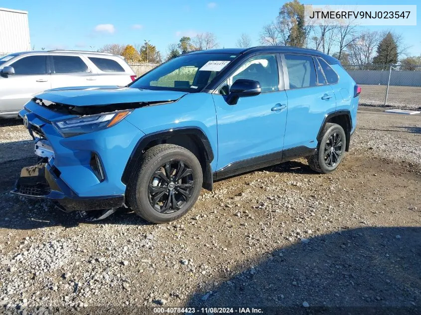 2022 Toyota Rav4 Hybrid Xse VIN: JTME6RFV9NJ023547 Lot: 40784423