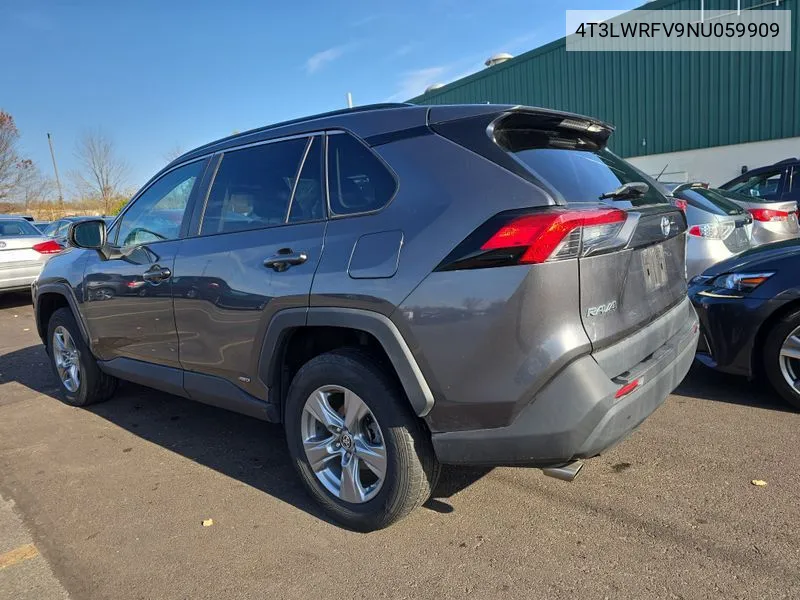 2022 Toyota Rav4 Hybrid Le VIN: 4T3LWRFV9NU059909 Lot: 40808009