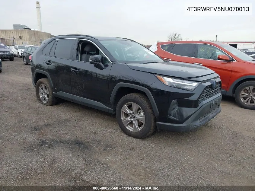 2022 Toyota Rav4 Hybrid Xle VIN: 4T3RWRFV5NU070013 Lot: 40826560