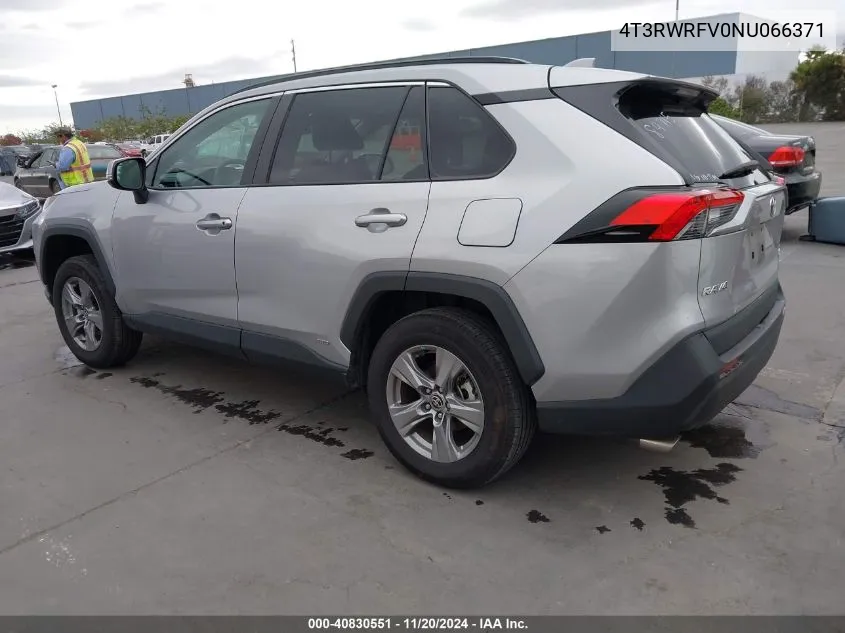 2022 Toyota Rav4 Hybrid Xle VIN: 4T3RWRFV0NU066371 Lot: 40830551