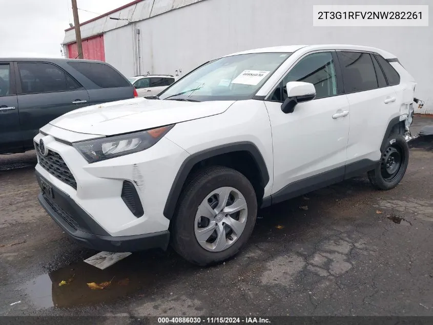 2022 Toyota Rav4 Le VIN: 2T3G1RFV2NW282261 Lot: 40886030