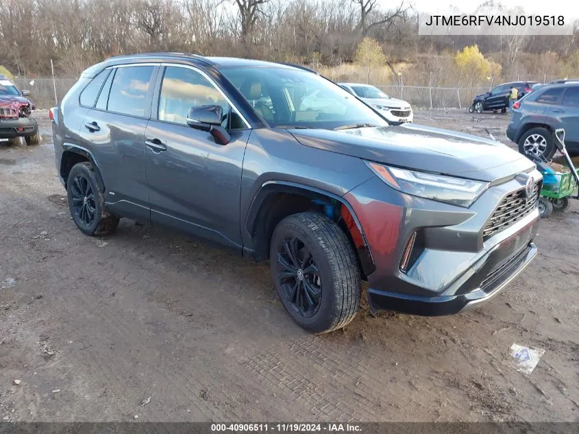 2022 Toyota Rav4 Hybrid Xse VIN: JTME6RFV4NJ019518 Lot: 40906511