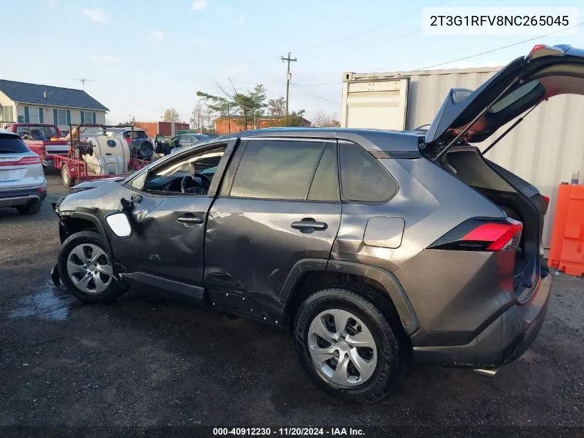 2022 Toyota Rav4 Le VIN: 2T3G1RFV8NC265045 Lot: 40912230