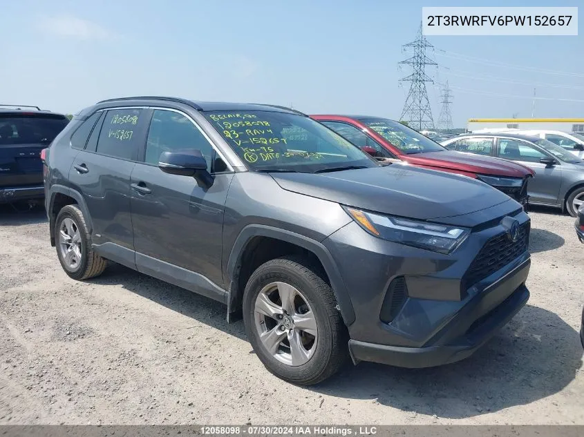 2023 Toyota Rav4 VIN: 2T3RWRFV6PW152657 Lot: 12058098