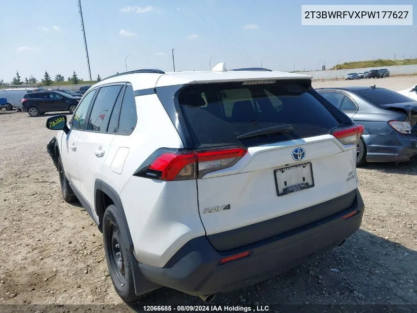 2023 Toyota Rav4 Hybrid Le VIN: 2T3BWRFVXPW177627 Lot: 12066685