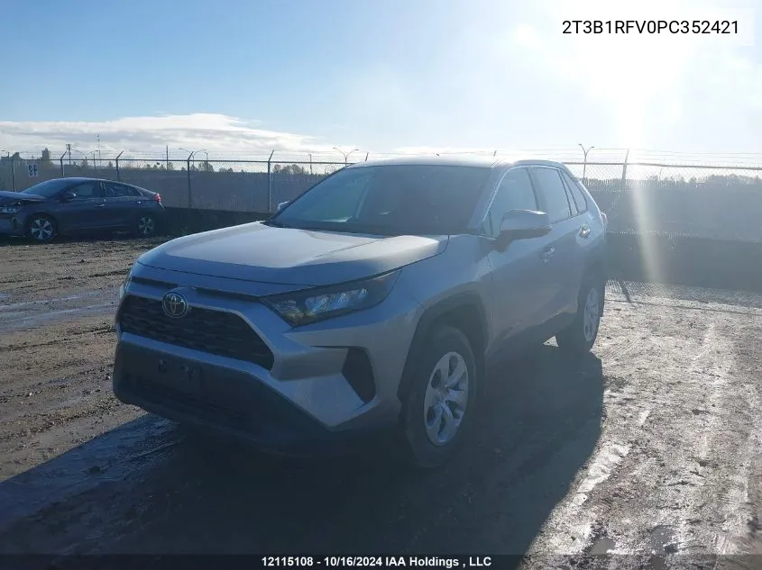 2023 Toyota Rav4 Le VIN: 2T3B1RFV0PC352421 Lot: 12115108