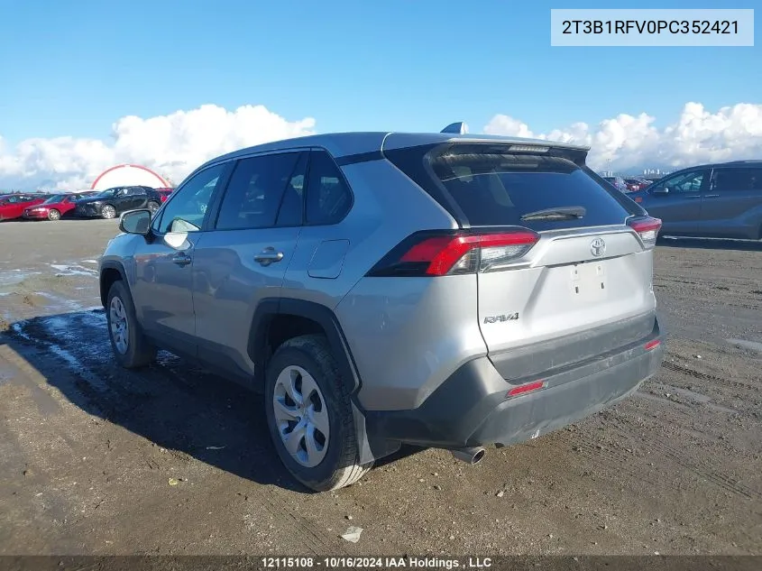 2T3B1RFV0PC352421 2023 Toyota Rav4 Le