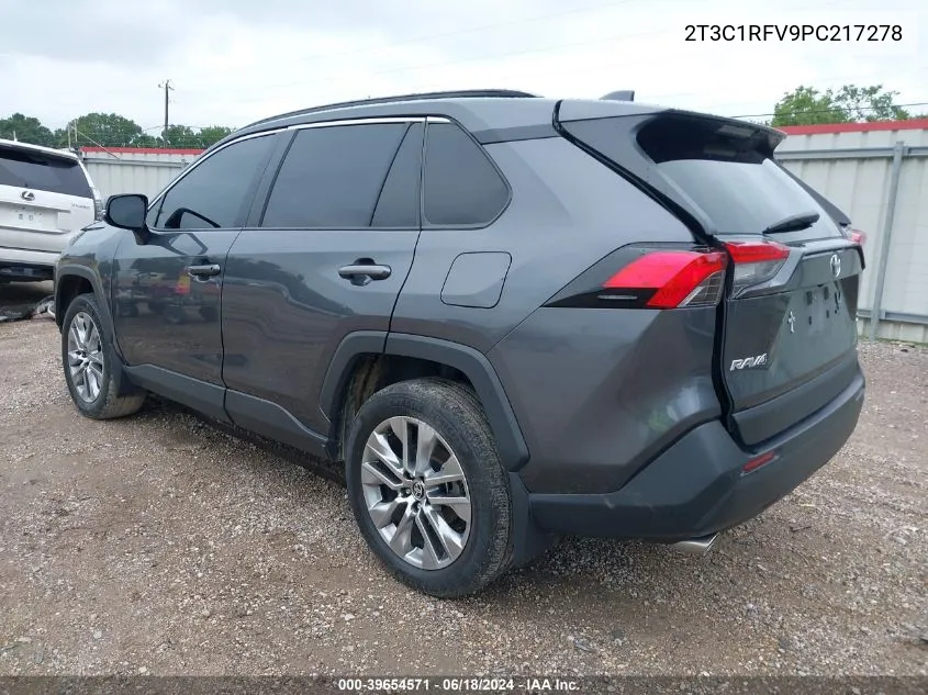 2023 Toyota Rav4 Xle Premium VIN: 2T3C1RFV9PC217278 Lot: 39654571