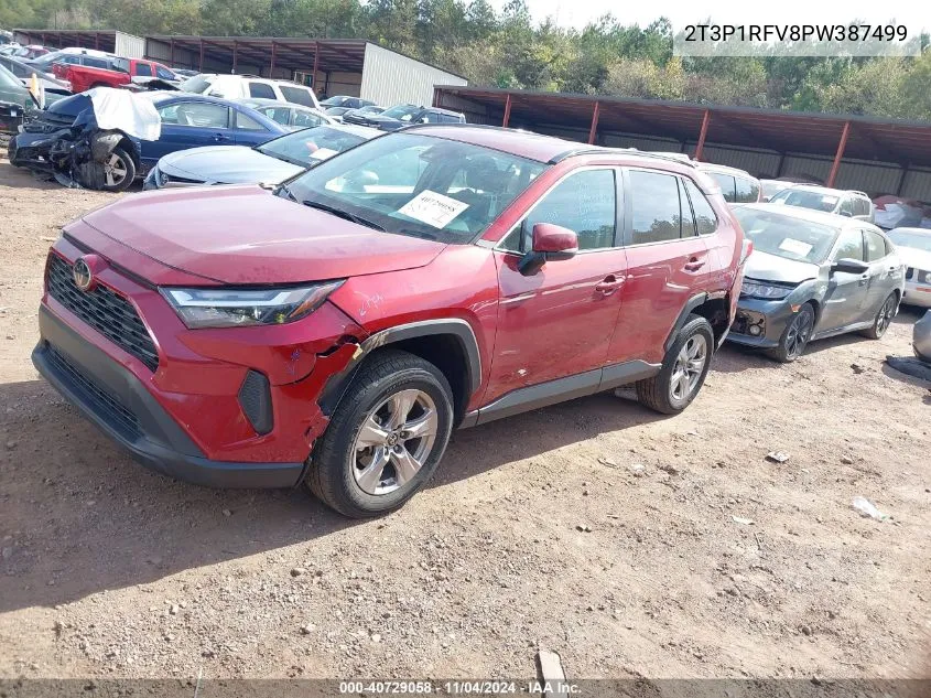 2023 Toyota Rav4 Xle VIN: 2T3P1RFV8PW387499 Lot: 40729058