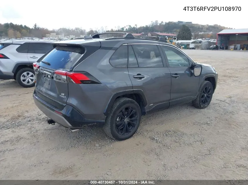 2023 Toyota Rav4 Hybrid Se VIN: 4T3T6RFV2PU108970 Lot: 40730457