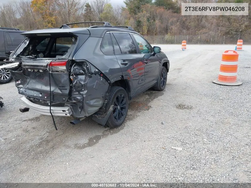 2023 Toyota Rav4 Hybrid Xse VIN: 2T3E6RFV8PW046208 Lot: 40753683