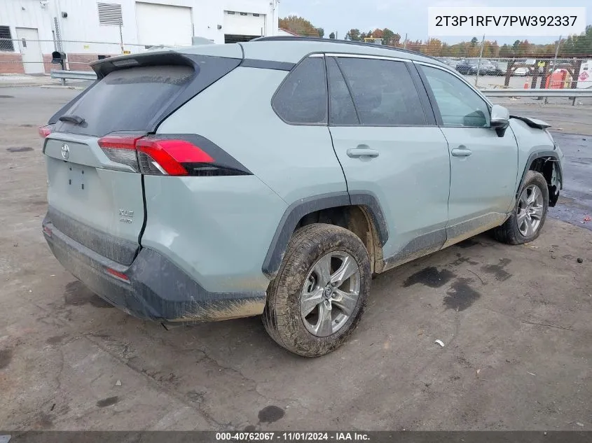 2023 Toyota Rav4 Xle VIN: 2T3P1RFV7PW392337 Lot: 40762067