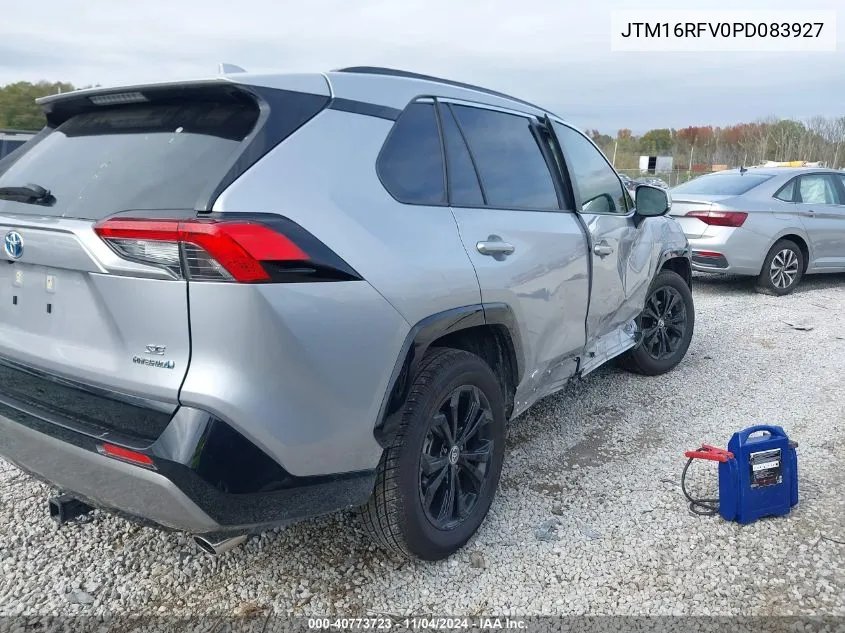 2023 Toyota Rav4 Hybrid Se VIN: JTM16RFV0PD083927 Lot: 40773723