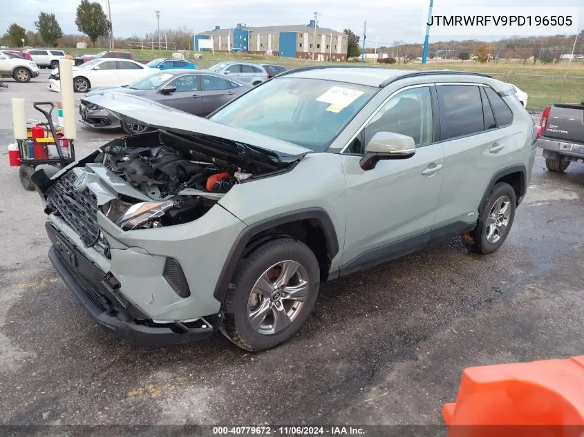 2023 Toyota Rav4 Hybrid Xle VIN: JTMRWRFV9PD196505 Lot: 40779672