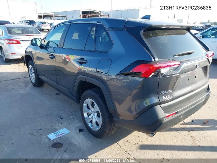 2023 Toyota Rav4 Le VIN: 2T3H1RFV3PC236835 Lot: 40788568