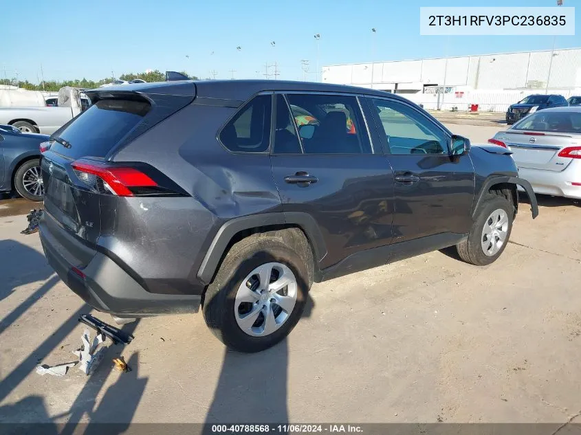 2023 Toyota Rav4 Le VIN: 2T3H1RFV3PC236835 Lot: 40788568