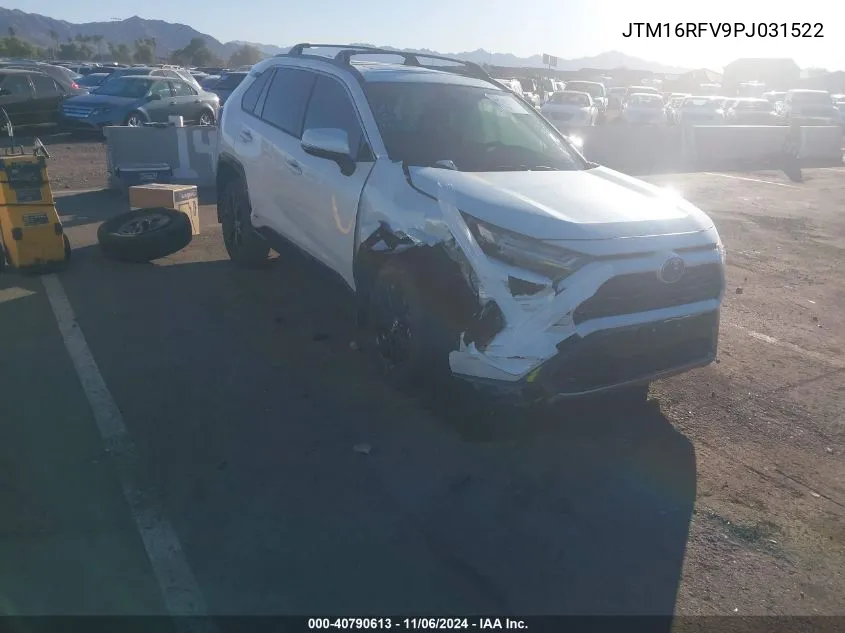 2023 Toyota Rav4 Hybrid Se VIN: JTM16RFV9PJ031522 Lot: 40790613