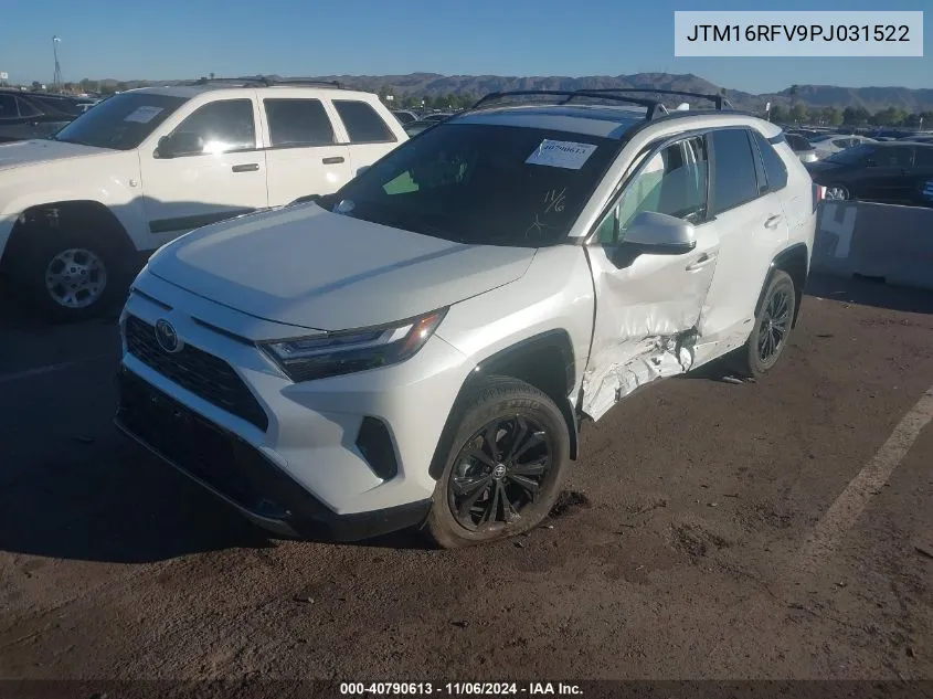 2023 Toyota Rav4 Hybrid Se VIN: JTM16RFV9PJ031522 Lot: 40790613