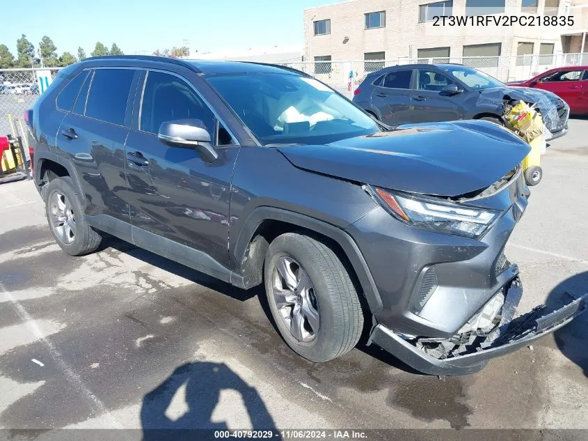 2023 Toyota Rav4 Xle VIN: 2T3W1RFV2PC218835 Lot: 40792029