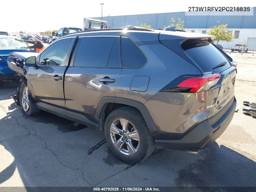 2023 Toyota Rav4 Xle VIN: 2T3W1RFV2PC218835 Lot: 40792029