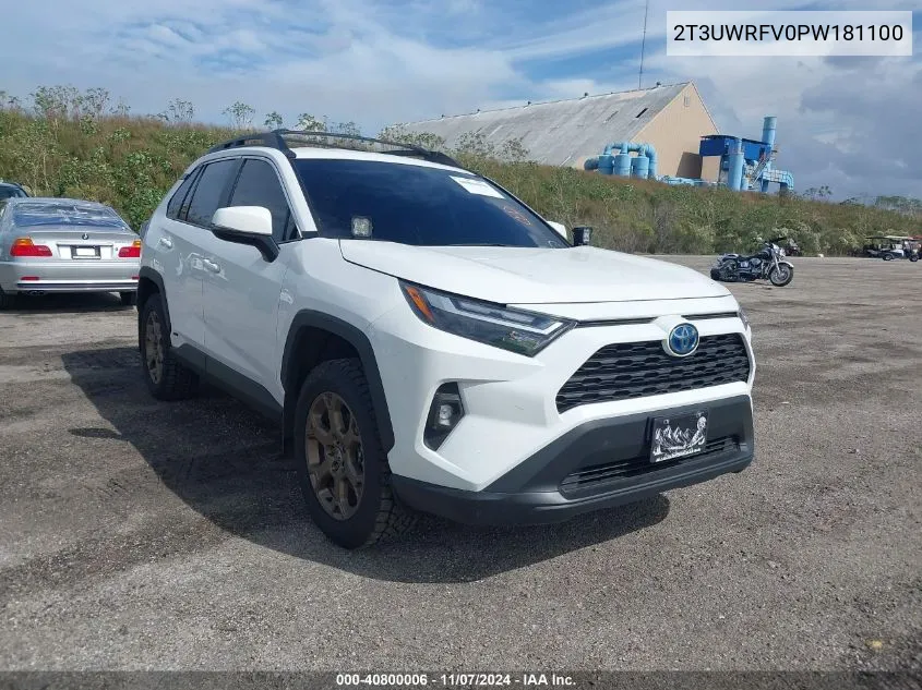 2023 Toyota Rav4 Hybrid Woodland Edition VIN: 2T3UWRFV0PW181100 Lot: 40800006