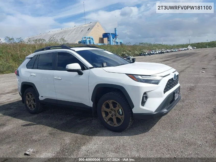 2023 Toyota Rav4 Hybrid Woodland Edition VIN: 2T3UWRFV0PW181100 Lot: 40800006