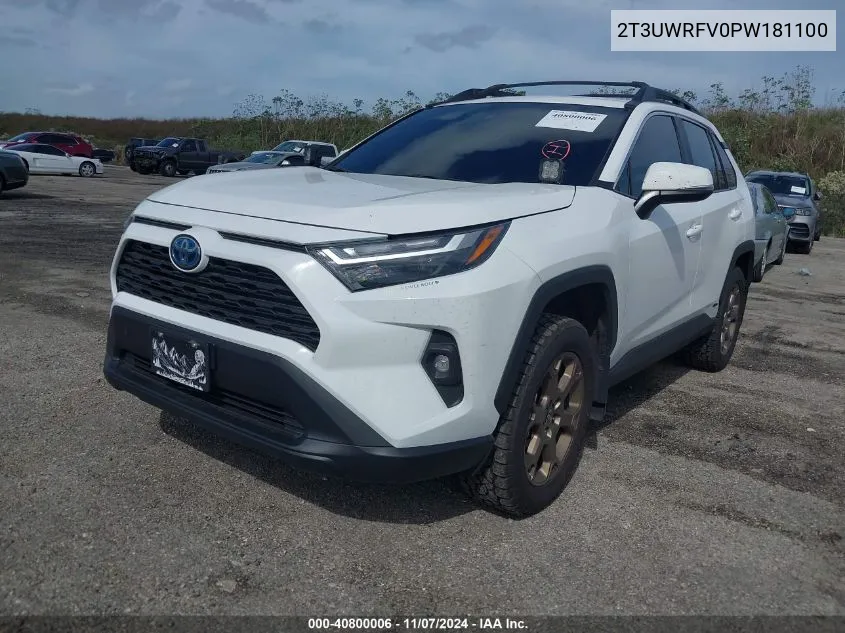 2023 Toyota Rav4 Hybrid Woodland Edition VIN: 2T3UWRFV0PW181100 Lot: 40800006