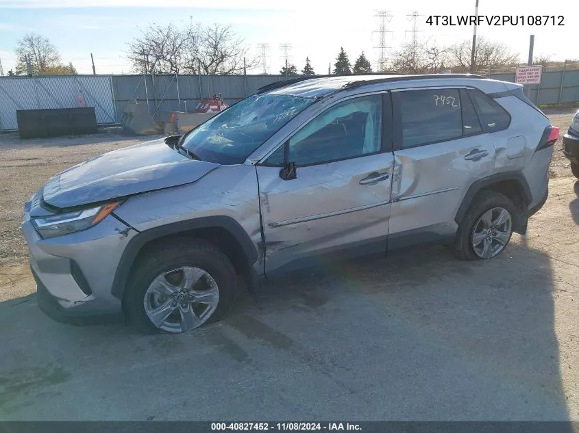 2023 Toyota Rav4 Hybrid Le VIN: 4T3LWRFV2PU108712 Lot: 40827452