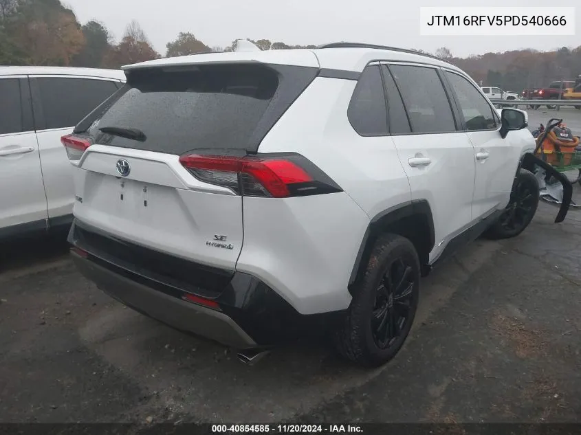 2023 Toyota Rav4 Hybrid Se VIN: JTM16RFV5PD540666 Lot: 40854585