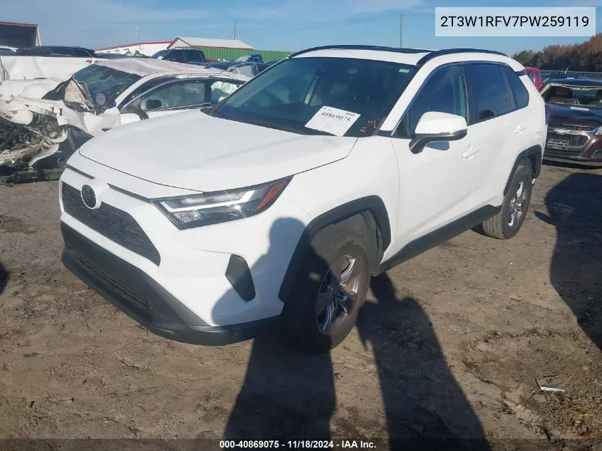 2023 Toyota Rav4 Xle VIN: 2T3W1RFV7PW259119 Lot: 40869075