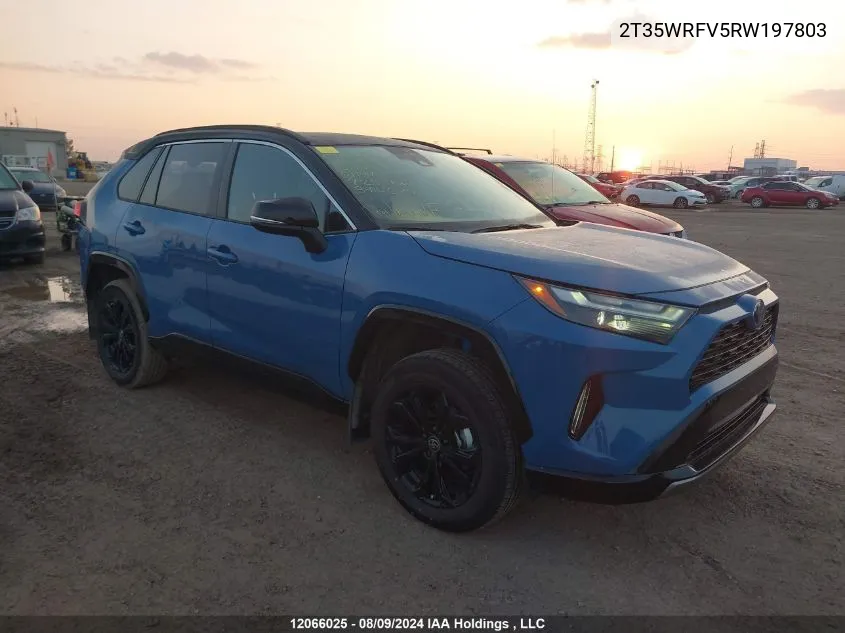 2024 Toyota Rav4 Xse Hybrid VIN: 2T35WRFV5RW197803 Lot: 12066025