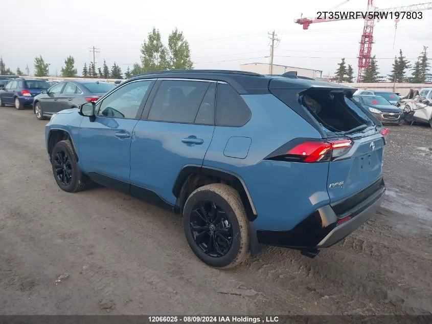 2024 Toyota Rav4 Xse Hybrid VIN: 2T35WRFV5RW197803 Lot: 12066025