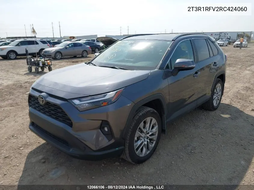 2024 Toyota Rav4 Xle/Xle Premium VIN: 2T3R1RFV2RC424060 Lot: 12066106