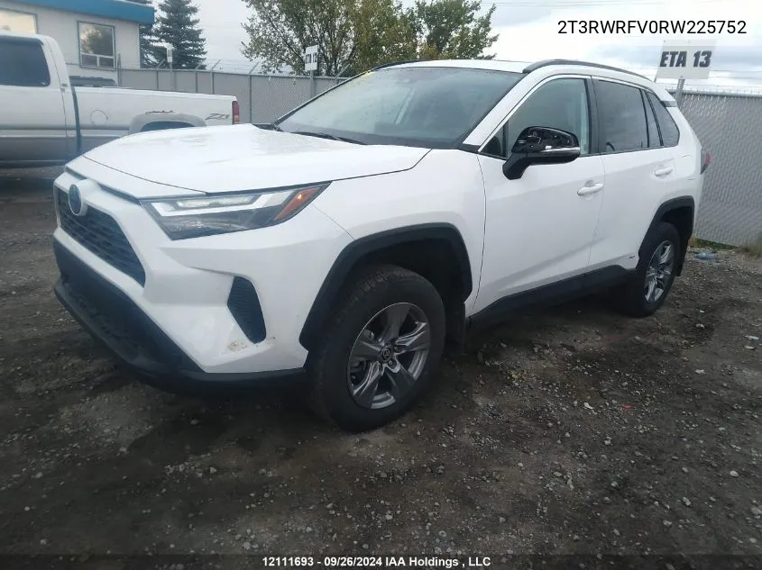 2024 Toyota Rav4 Xle/Woodland Edition VIN: 2T3RWRFV0RW225752 Lot: 12111693