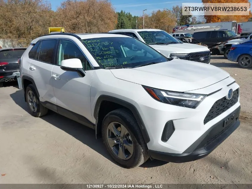 2024 Toyota Rav4 VIN: 2T3RWRFV8RW238653 Lot: 12130927