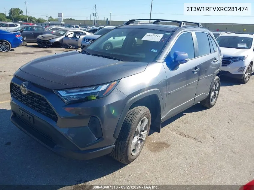 2024 Toyota Rav4 Xle VIN: 2T3W1RFVXRC281474 Lot: 40407313