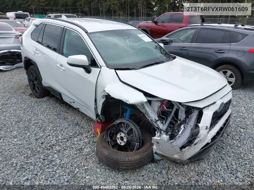 2024 Toyota Rav4 Hybrid Se VIN: 2T3T6RFVXRW061609 Lot: 40452592