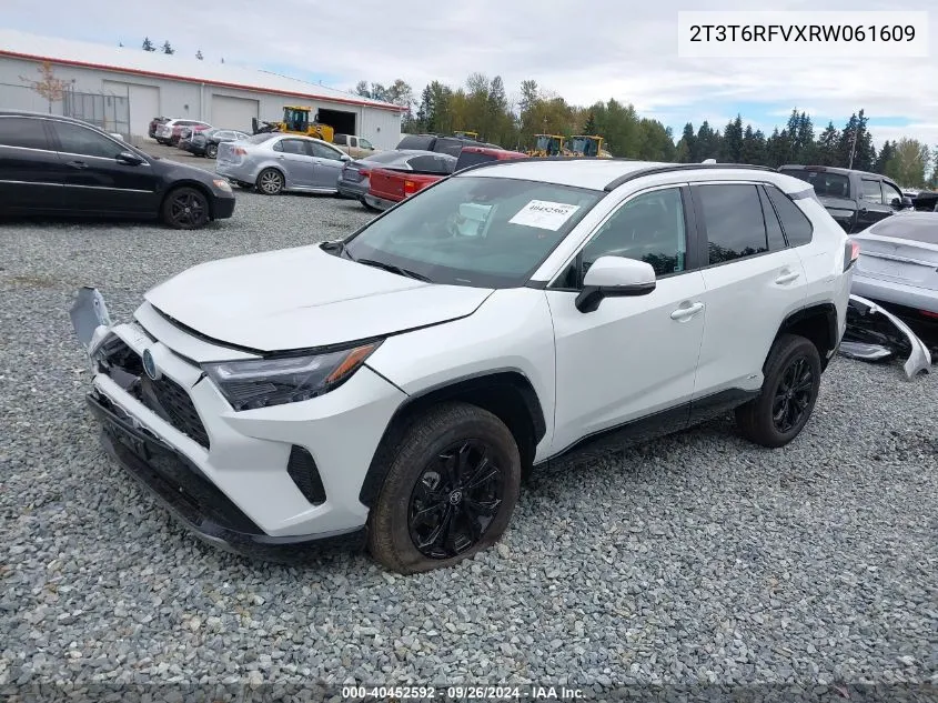 2T3T6RFVXRW061609 2024 Toyota Rav4 Hybrid Se