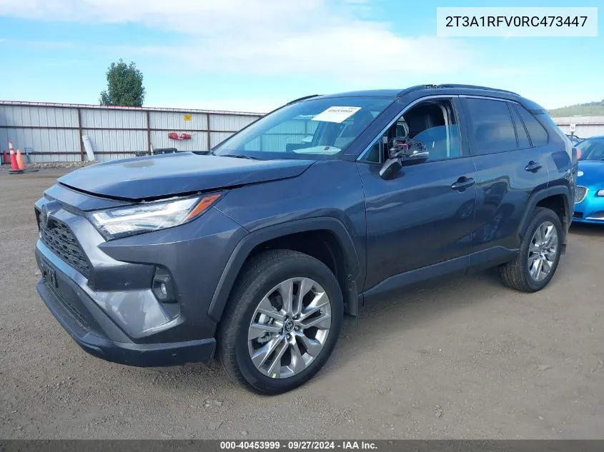 2024 Toyota Rav4 Xle Premium VIN: 2T3A1RFV0RC473447 Lot: 40453999