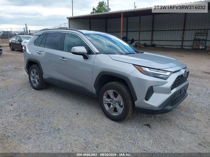 2024 Toyota Rav4 Xle VIN: 2T3W1RFV3RW316032 Lot: 40463481