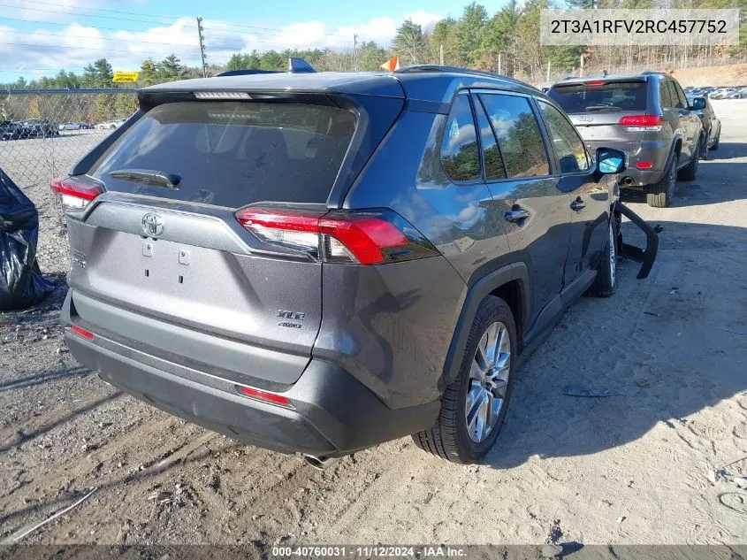 2024 Toyota Rav4 Xle Premium VIN: 2T3A1RFV2RC457752 Lot: 40760031