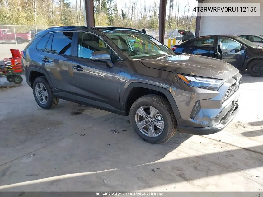 2024 Toyota Rav4 Hybrid Xle VIN: 4T3RWRFV0RU112156 Lot: 40765421