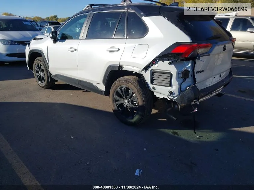 2024 Toyota Rav4 Hybrid Xse VIN: 2T3E6RFV3RW066899 Lot: 40801368