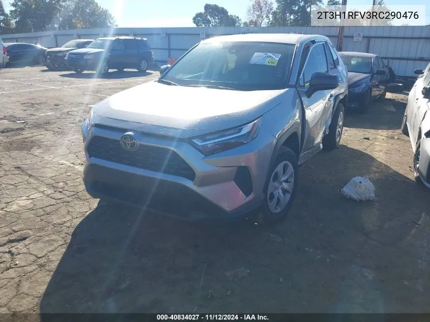 2024 Toyota Rav4 Le VIN: 2T3H1RFV3RC290476 Lot: 40834027